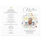 Celebration of Life Photo Funeral Program 