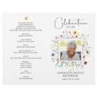 Celebration of Life Photo Funeral Program
