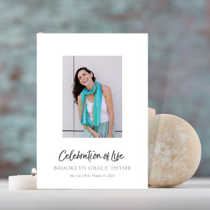 Celebration of Life Photo Memorial Program Programme