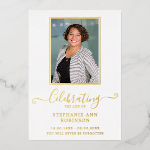 Celebration of Life Photo Order of Service