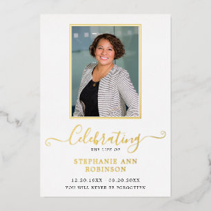 Celebration of Life Photo Order of Service