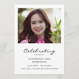 Celebration of Life Photo Order of Service Programme