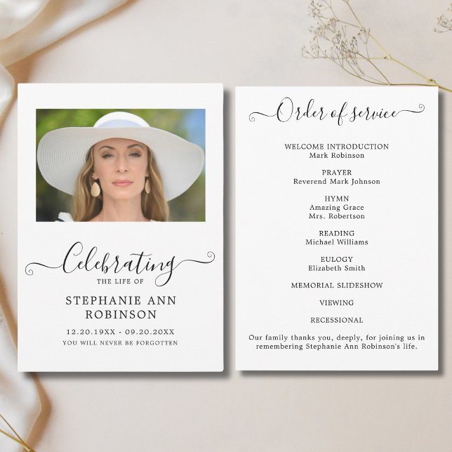 Celebration of Life Photo Order of Service Programme (Creator Uploaded)