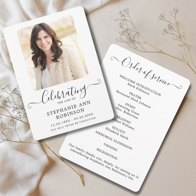 Celebration of Life Photo Order of Service Programme (Creator Uploaded)