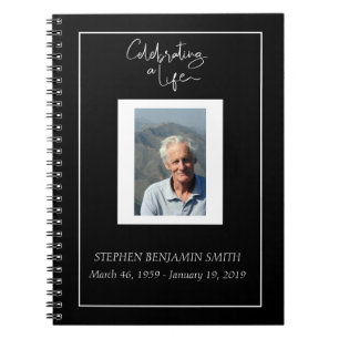 Celebration of Life Photo Template  Guest book