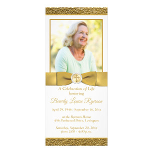 Celebration of Life Program with Photo Rack Card