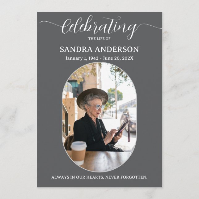 Celebration of Life Programs – Forever In Our Hear Programme (Front)