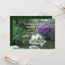 Celebration of Life Purple Flowers Memorial