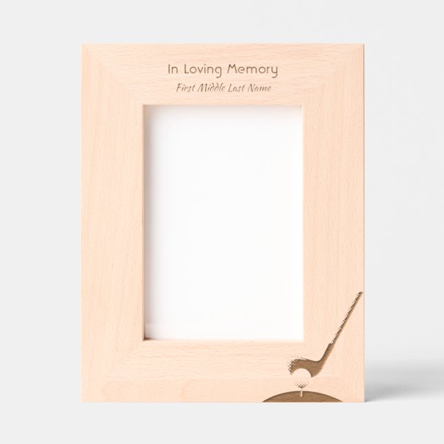 Celebration of Life Remembrance Golfer Etched Frames (Front)