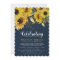 Celebration of Life Rustic Sunflower, Navy & Gold 