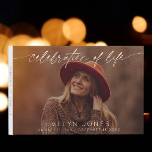 Celebration of Life Script Funeral Photo Guest Book