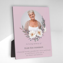 Celebration of life stylish elegant photo keepsake