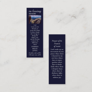 Celebration of Life Sympathy Photo Prayer Card