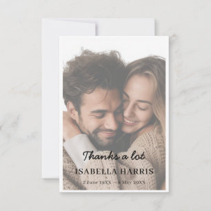 Celebration of Life Sympathy Thank You Design Card