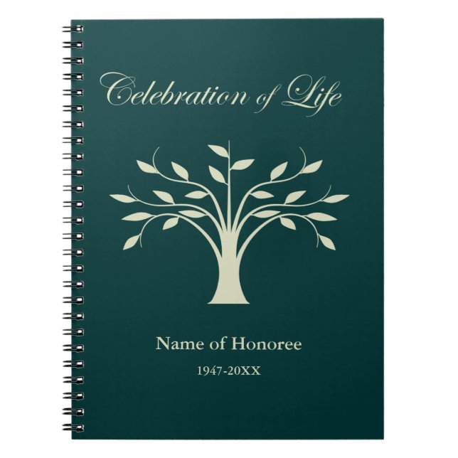 Celebration of Life Tree of Life Guest Book (Front)