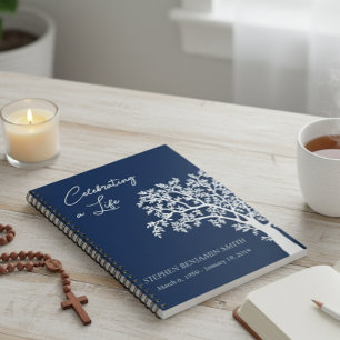 Celebration of Life White Tree  Guest book