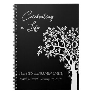 Celebration of Life White Tree  Guest book