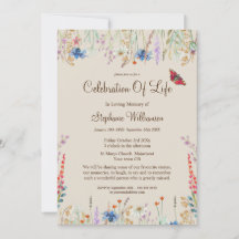 Celebration of Life Wildflower & Butterfly