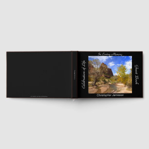 Celebration of Life Zion National Park Peaceful  Guest Book