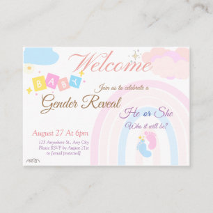 Celebration Of Our New Baby, Watercolors Enclosure Card