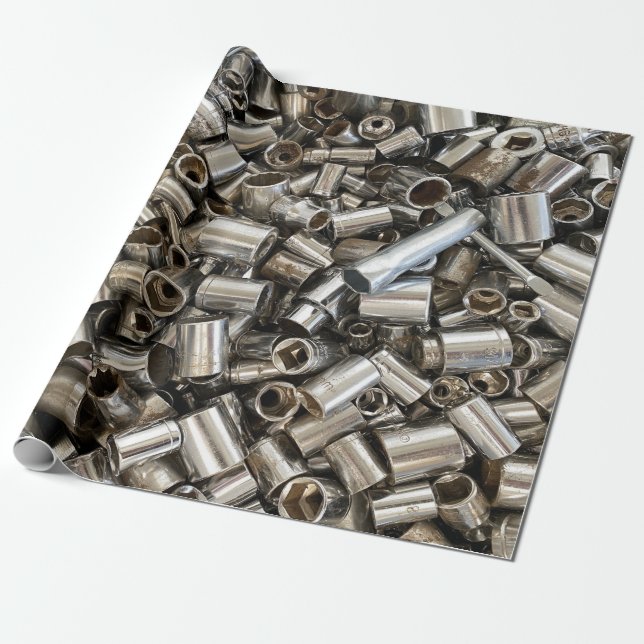 Celebration of wrenches Wrapping Paper (Unrolled)