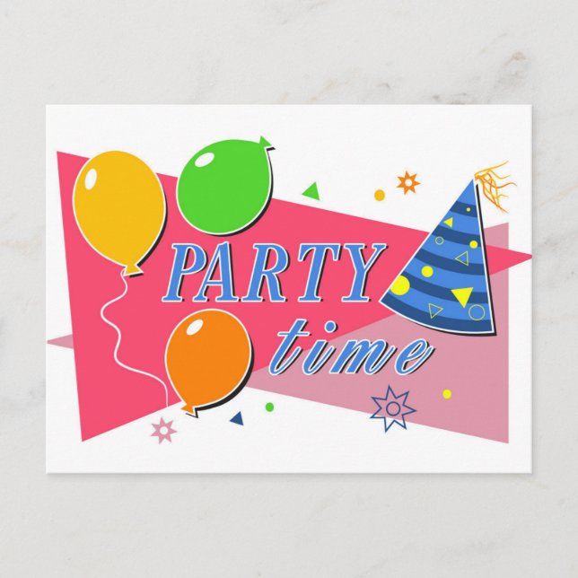 Celebration Party  Holiday Postcard (Front)