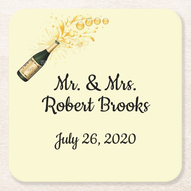 Celebration personalised coasters (Front)