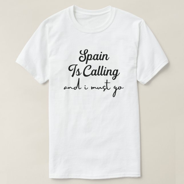 Celebration the Culture of Spain Flag T-Shirt (Design Front)