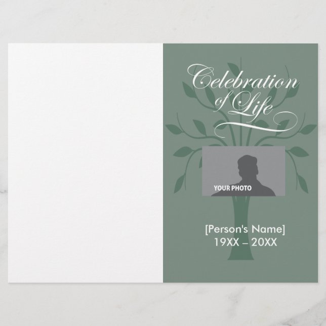 Celebration Tree of Life Memorial Program (Front)