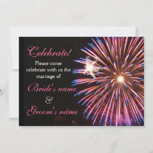 Celebration Wedding Pink Invitation