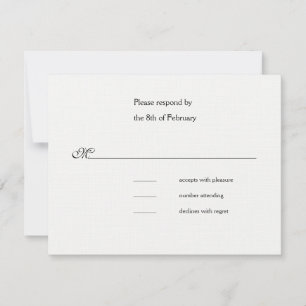 Celebration Wedding Pink response card