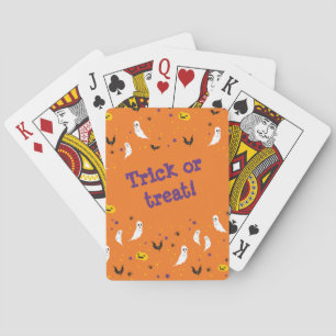 Celebrations Street - Halloween (orange) Playing Cards