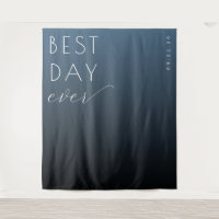 Celebratory Blue Typographic Gradient