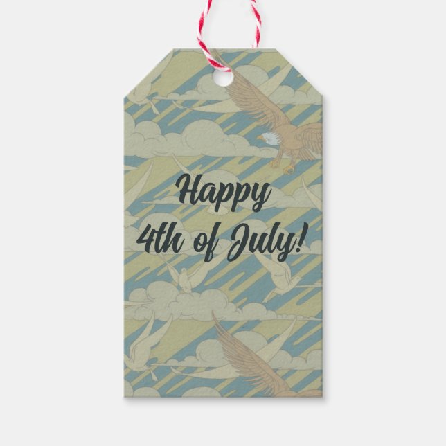 Celebratory Eagle Gift Tags (Front)