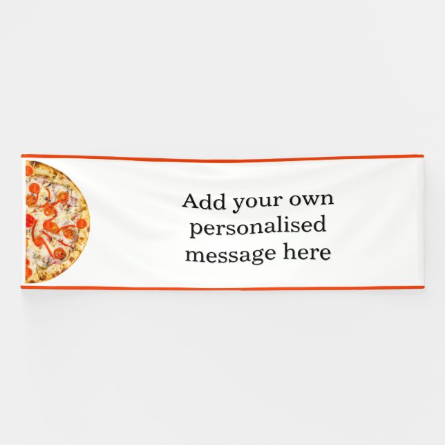 Celebratory Pizza Banner (Horizontal)