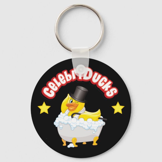 CelebriDucks Rubber Duck Key Chain (Front)