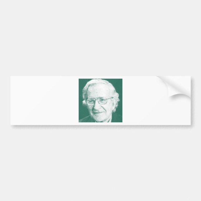 celebrities  noam chomsky 2 bumper sticker (Front)