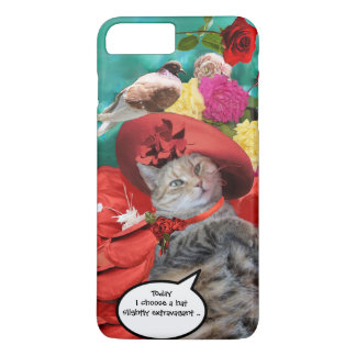 CELEBRITY CAT PRINCESS TATUS, RED HAT WITH PIGEON Case-Mate iPhone CASE