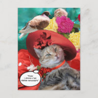 CELEBRITY CAT PRINCESS TATUS WITH RED HAT AND DOVE