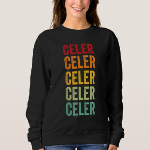 Celer Crypto Rainbow Text Design Sweatshirt