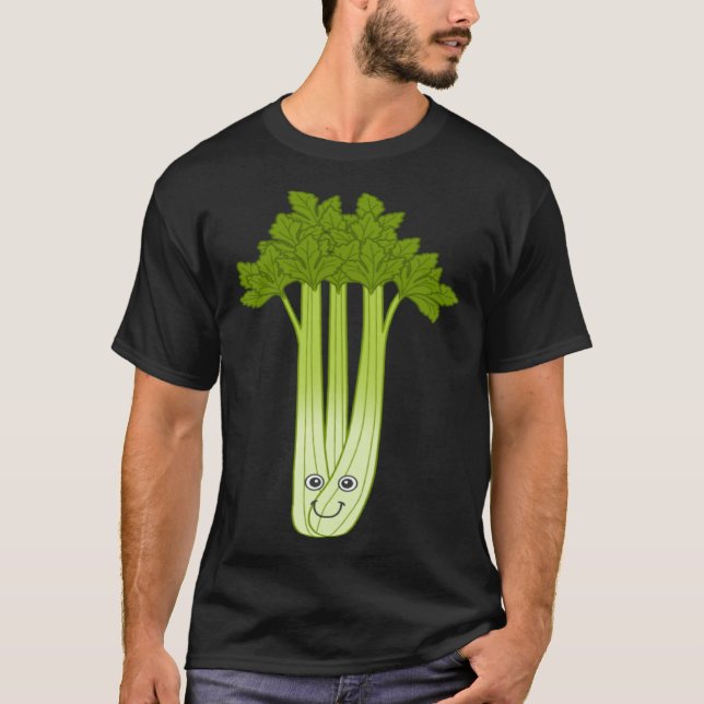 Celery Fan Ironic Saying Vegetables Leek Food T-Shirt (Front)