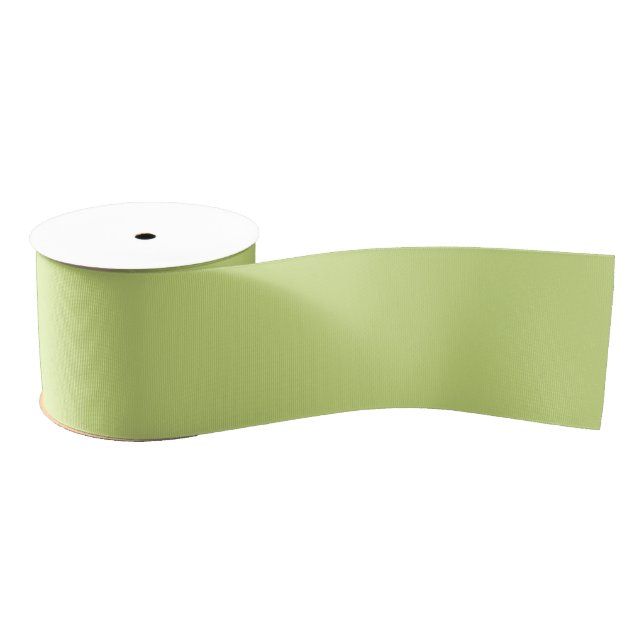 Celery green solid colour grosgrain ribbon (Spool)