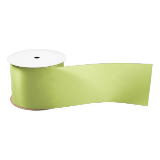 Celery Green Solid Colour Satin Ribbon