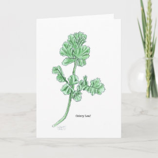 Celery Leaf Thank You Card