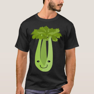 Celery Makes Me Smile Vegetables Leek Healthy T-Shirt