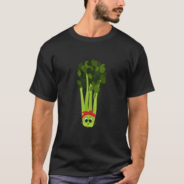 Celery Mom Vegetable Mothers' Day Gardener T-Shirt (Front)