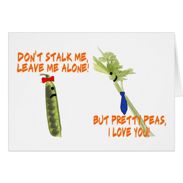 Celery Stalk And Pretty Peas (Front Horizontal)