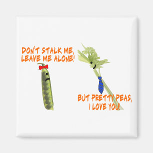 Celery Stalk And Pretty Peas Magnet