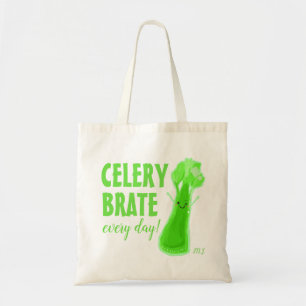 Celerybrate Every Day - Celery Pun Tote Bag