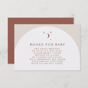 CELESTE Boho Terracotta Books for Baby Insert Card